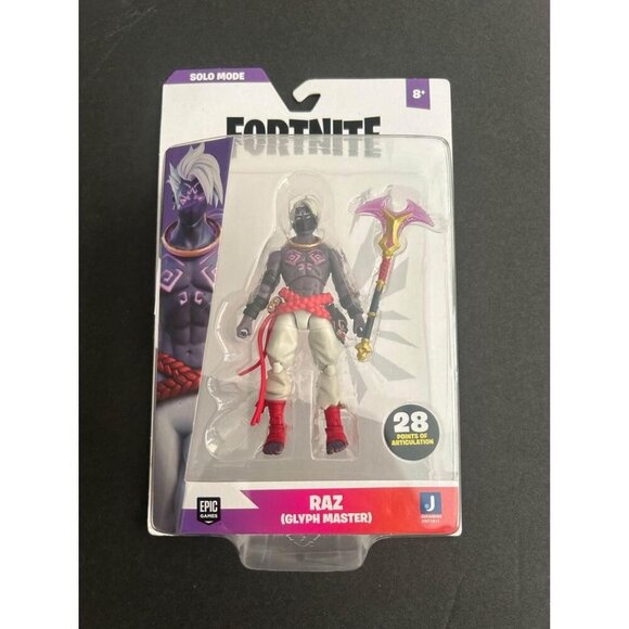 Fortnite Raz Glyph Master 4" Action Figure Jazwares Epic‎ Games Sealed - Picture 1 of 2